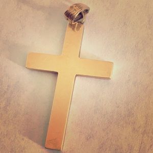 10k cross pendant